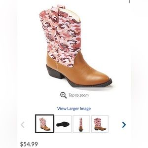 Deerstags pink camo cowboy boots!